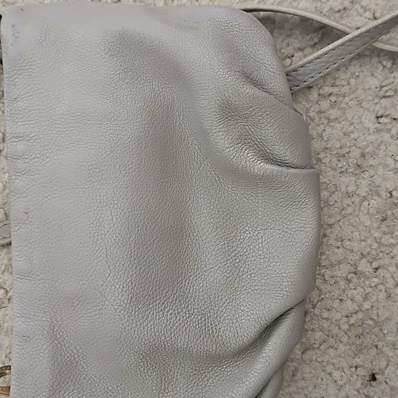 Gray Leather Crossbody Bag - Picture 3 of 4